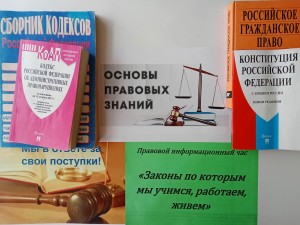 Правовой информационный час «Законы по которым учимся, работаем, живем»