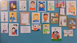 Выставка детских рисунков «Я и мой папа»