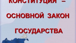 Познавательная программа «Конституция РФ-основной закон»