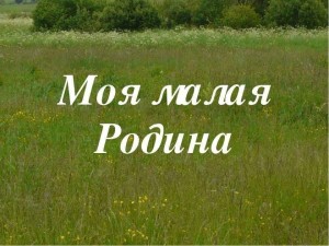 Путешествие по малой Родине «Моя деревня»