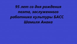 Инфочас «95 лет со дня рождения поэта»