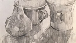 Мастер–класс «Линейно конструктивное построение простых предметов. Рисунок»