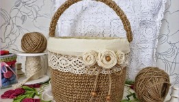 Творческая мастерская «Цветочные корзинки из жгута»