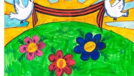 Конкурс детских рисунков«Мы за мирное небо»