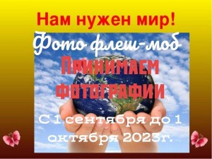 Фотовыставка «Нам нужен мир!»