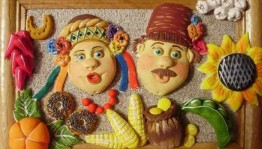 Панно из соленого теста