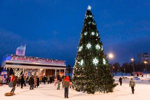 Открытие новогоднего городка