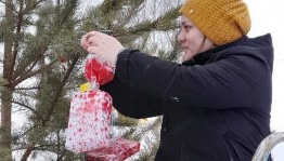 Открытие Новогодней елки, украшения зала, территория клуба «Волшебные искры нового года»