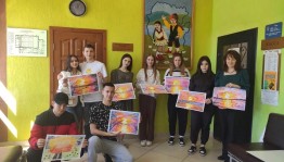 Мастер-класс по живописи на семейном выходном мая Дюртюлинской службы «Семья»