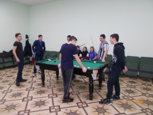 Турнир по бильярду «Весёлые старты»