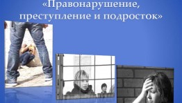 «Подросток. Правонарушения и ответственность»