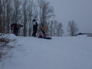 Спортивный досуг «Санные старты»