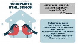 Акция «Помоги птицам зимой»