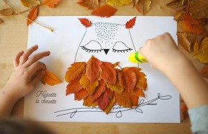 Творческий час «Создание аппликаций из сушеных листьев»