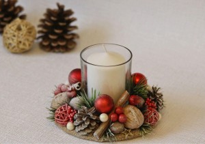 Мастер – класс «Новогодние подсвечники»