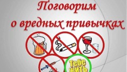 Беседа «Полезный разговор о вредных привычках»