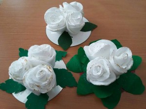 Мастер-класс «Роза из ватных дисков»