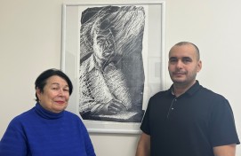 Уфимский художник создал портрет Мустая Карима в рамках проекта «МироТворцы»