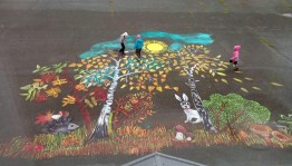 Творческий час «Мы рисуем на асфальте»