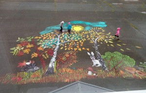 Творческий час «Мы рисуем на асфальте»