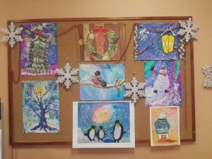 Выставка рисунков «Новогодняя акварель»
