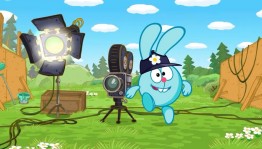 Показ мультфильма «Смешарики снимают кино»