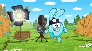 Показ мультфильма «Смешарики снимают кино»