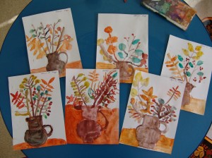 Выставка рисунков«Осенний букет учителю»