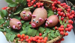 Мастер–класс «Овощ с грядочки сорвём и поделку соберём»