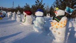 Конкурс снежных скульптур «Лепим Снеговик»
