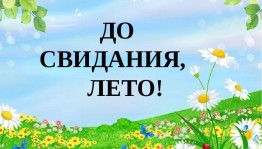 Игровая программа «До свидания, Лето»