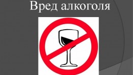 Познавательная программа «Вред алкоголя»
