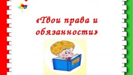 Правой час: «Твоя права и обязанности»