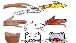Мастер - класс «Рисуем животных при помощи рук»
