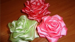 Мастер-класс «Цветы из лент»