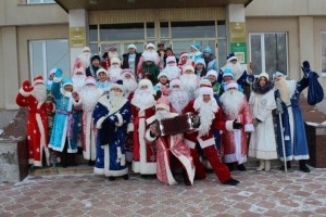 В Благоварском районе состоялся парад Дедов Морозов и Снегурочек