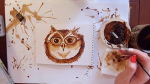 Мастер-класс «Картина из кофе Сова».