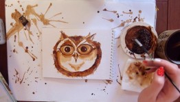 Мастер-класс «Картина из кофе Сова».