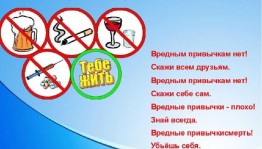 Тематическая беседа «Поговорим на чистоту» борьба с вредными привычками