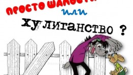Час откровенного разговора «Просто шалость или хулиганство»