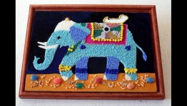 Мастер–класс панно–мозаика «Слон»