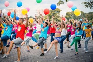 Флешмоб «На спортивной волне»