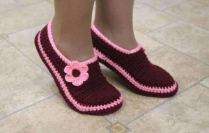 Мастер-класс «Вязаные тапочки»