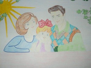 Конкурс рисунка «Мама, папа, я – здоровая семья»