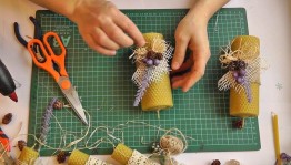 Мастер-класс эко свеча «Елочка-желаний»