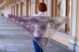 Мастер–класс «Шаль из пуха»