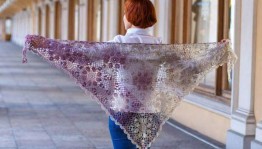 Мастер–класс «Шаль из пуха»