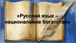 «Русский язык–национальное богатство» Познавательная программа к Дню рождения А.С. Пушкина