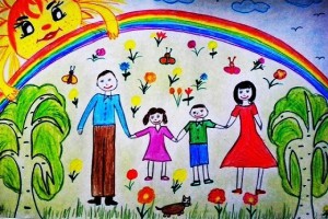 Конкурс рисунков «Семья–дом счастья»