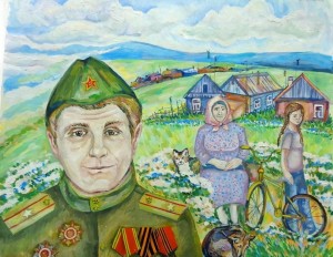 Выставка рисунков «Спасибо деду за Победу»